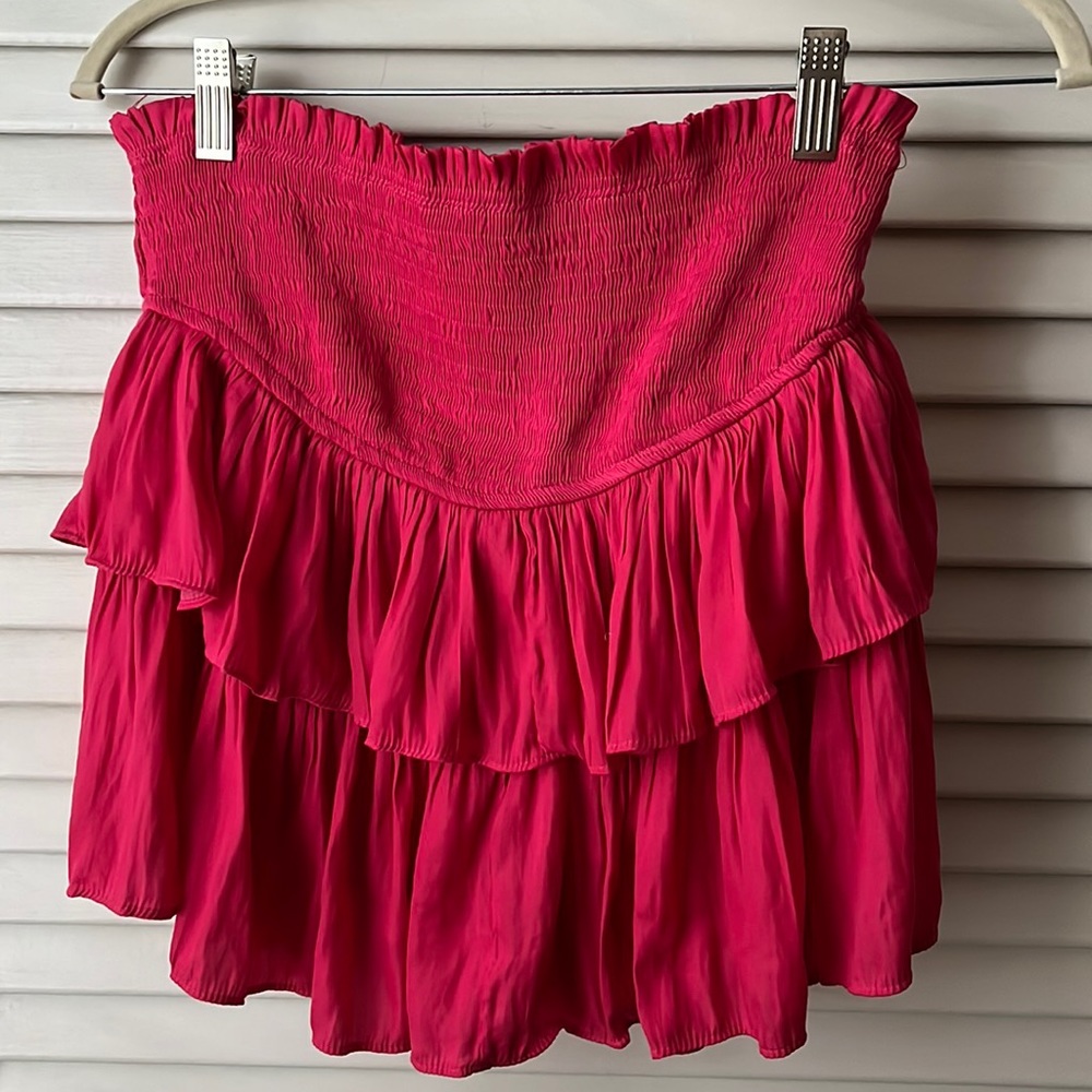Hot Pink/Pink Mustard Seed Smock Skirt with built in shorts!